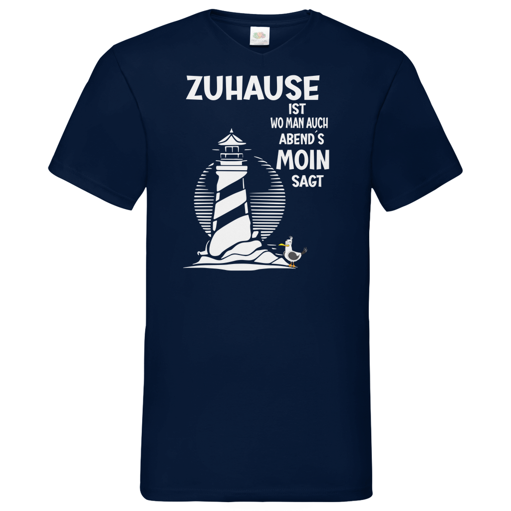 Herren Basic V-Neck T-Shirt spruch011