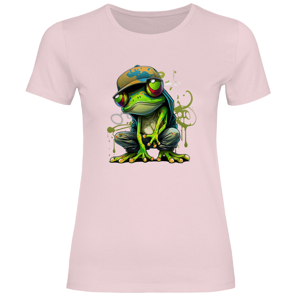 Damen T-Shirt Frosch-2