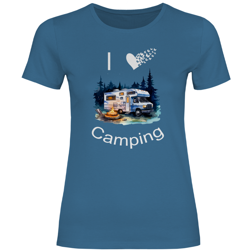 Damen T-Shirt camping-07