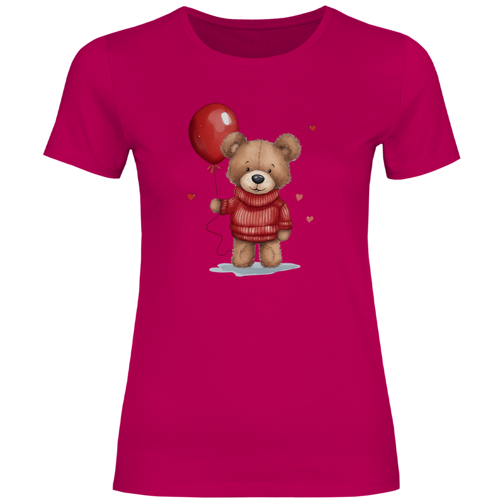 Damen T-Shirt Teddybär-01