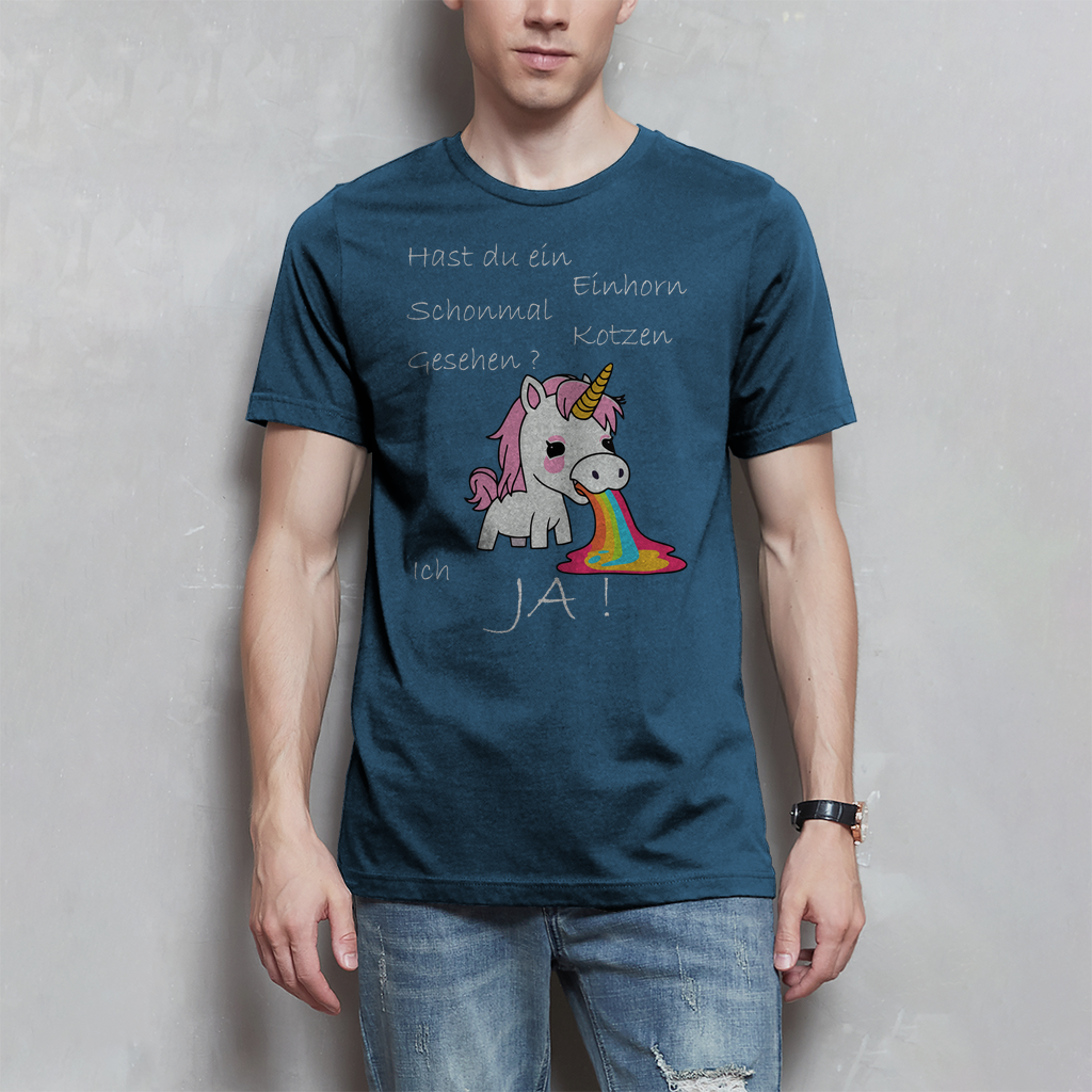 Herren T-Shirt Einhorn-01