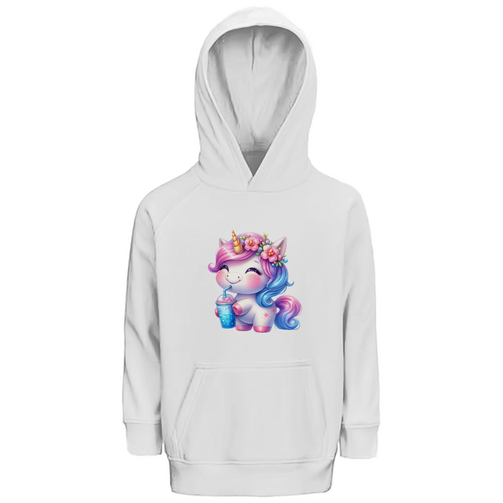 Kinder Premium Bio Hoodie kinder-einhorn-01