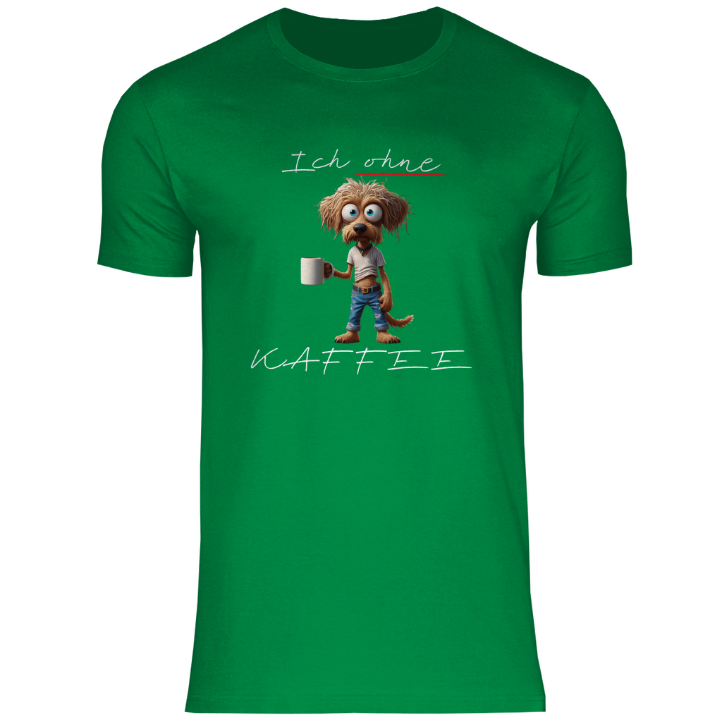 Herren T-Shirt ich ohne kaffee