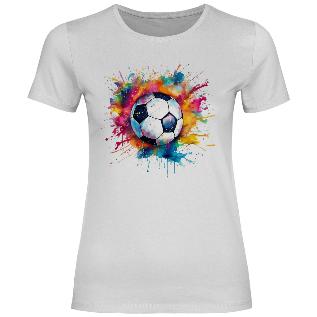 Damen T-Shirt Fußball-01