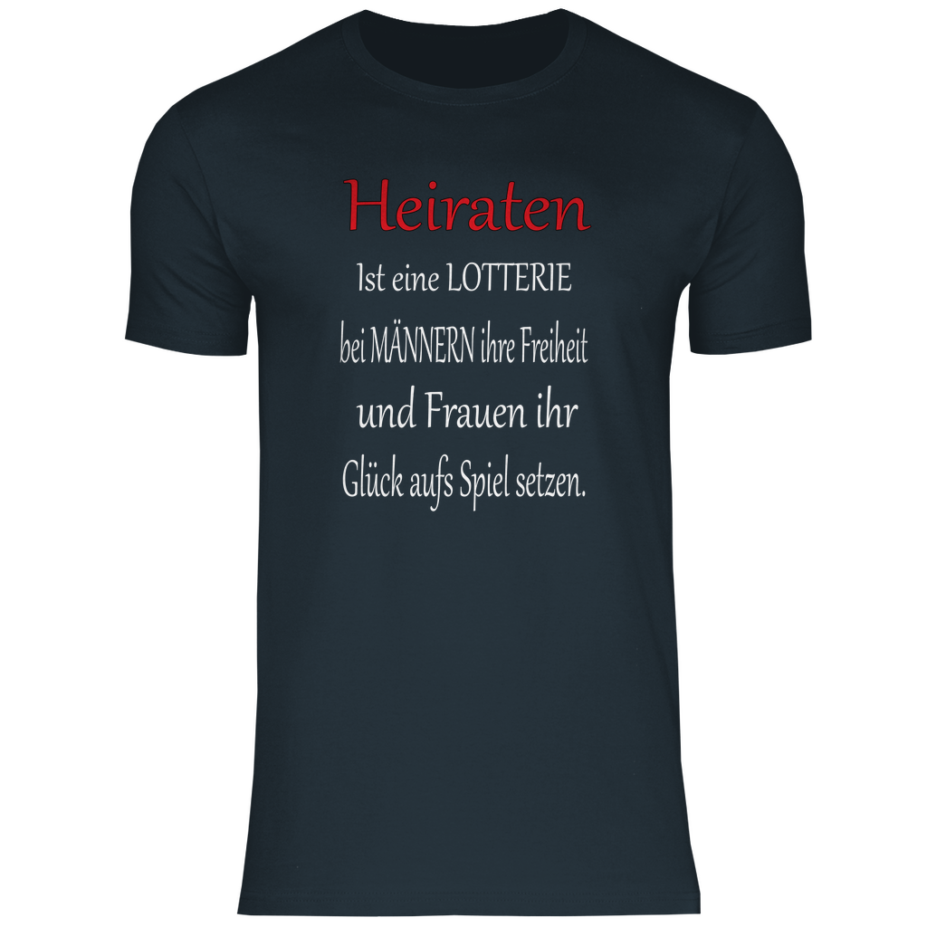 Herren T-Shirt heiraten-w
