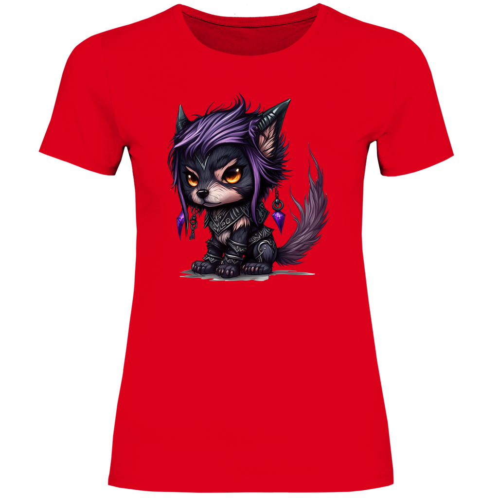 Damen T-Shirt wolf 01