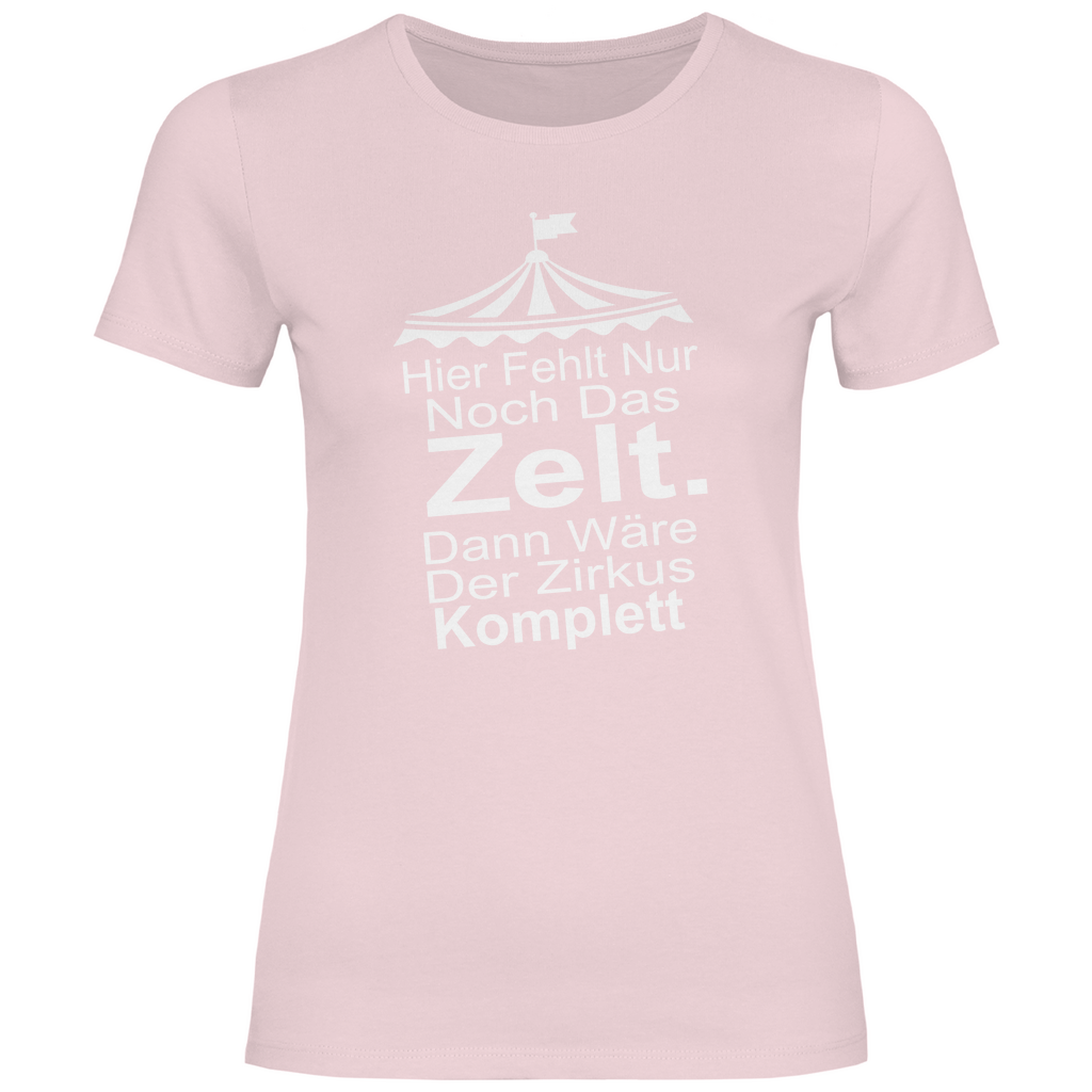 Damen T-Shirt hier fehlt nur noch-w