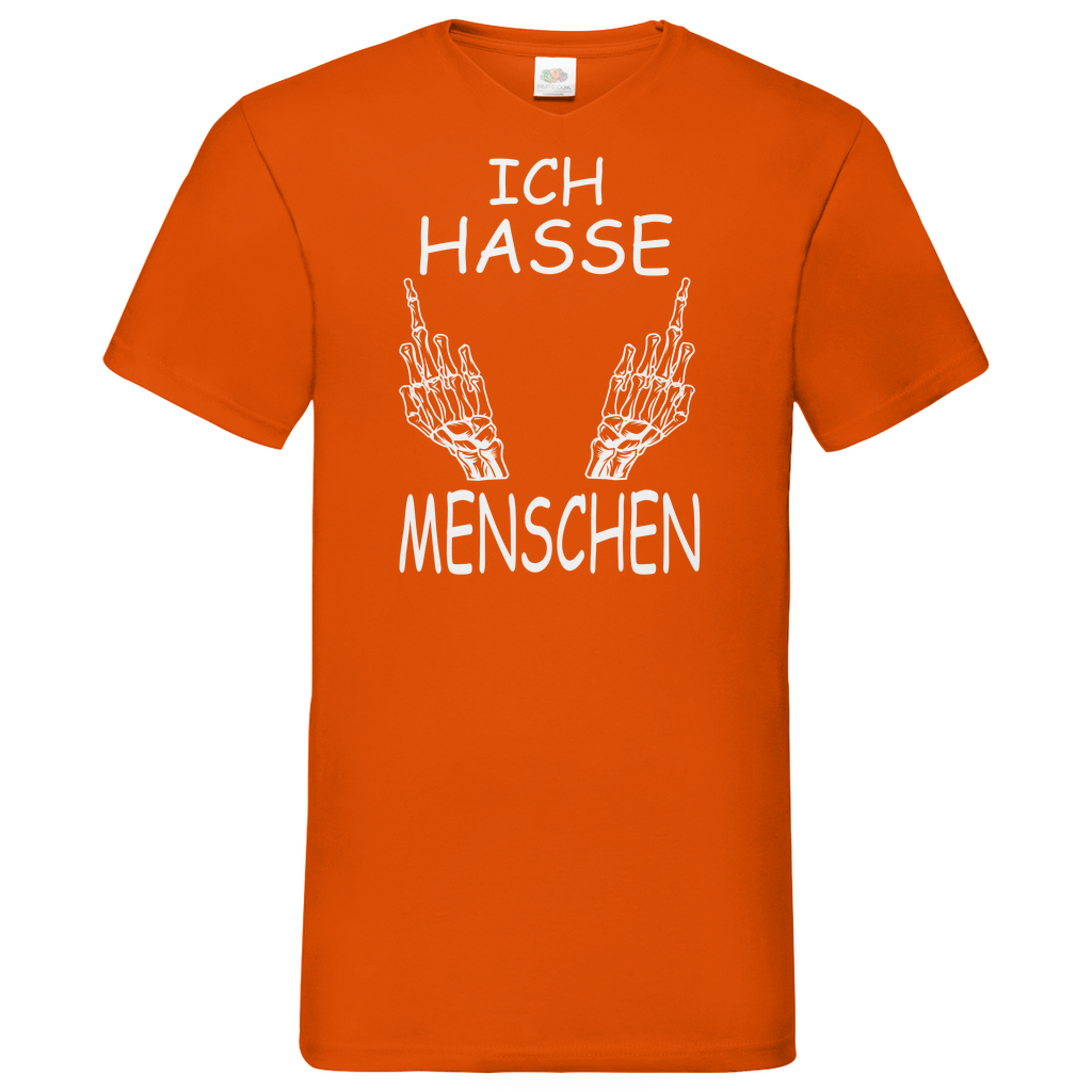 Herren Basic V-Neck T-Shirt spruch030