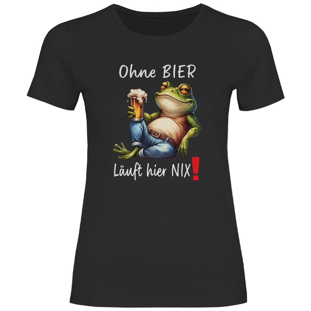 Damen T-Shirt Ohne Bier-01