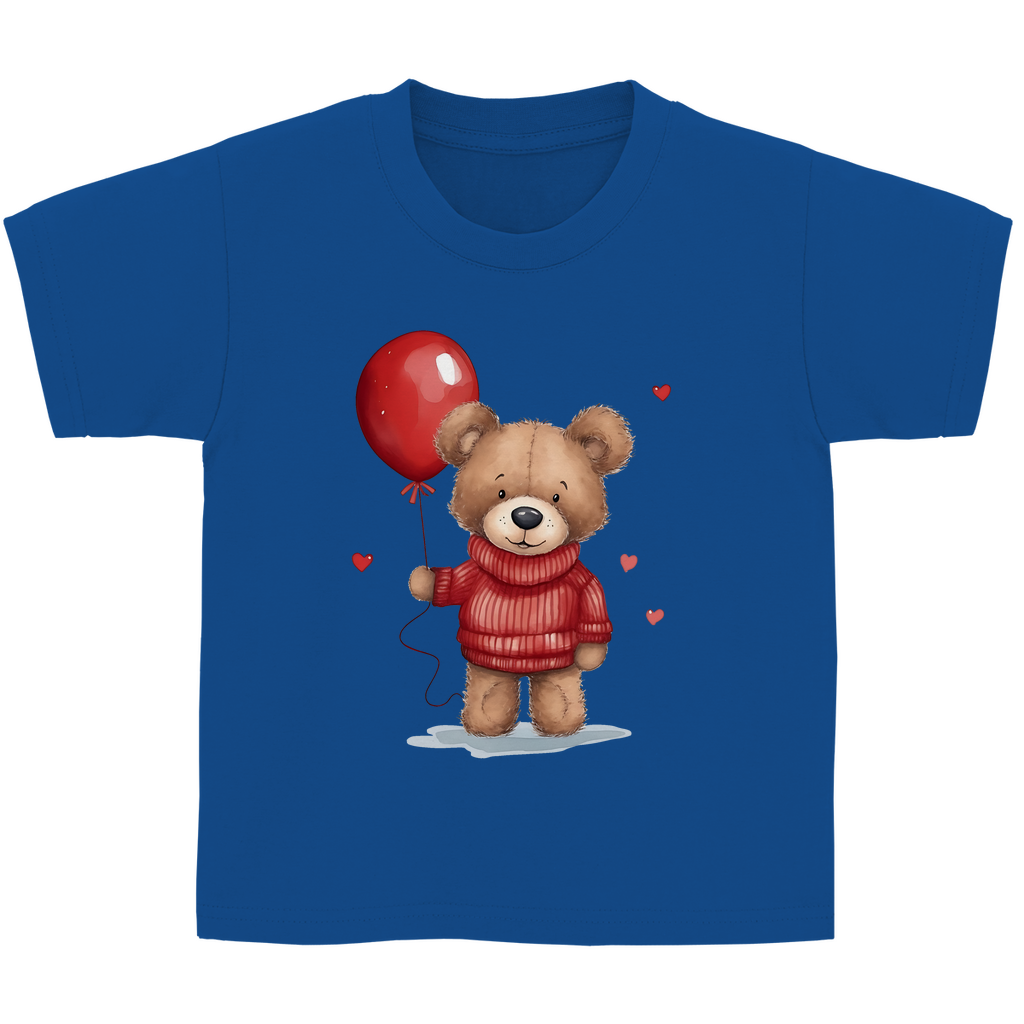 Kinder Basic T-Shirt Teddybär-01