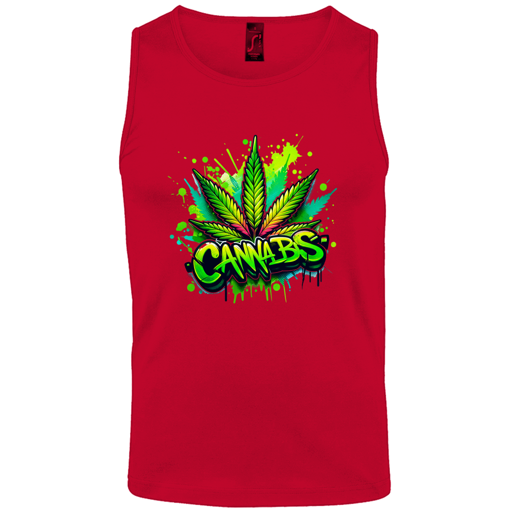 Herren Basic Tank Top Canna-01