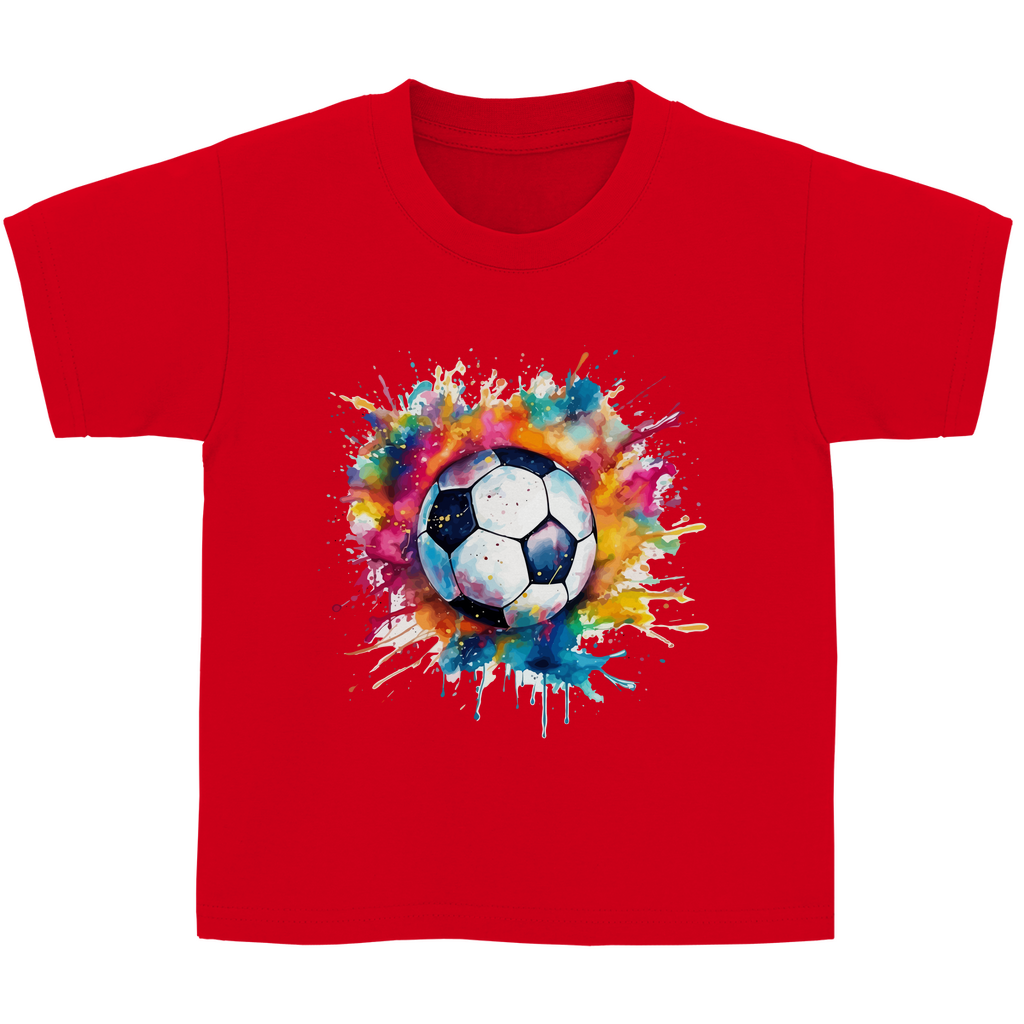 Kinder Basic T-Shirt Fußball-01