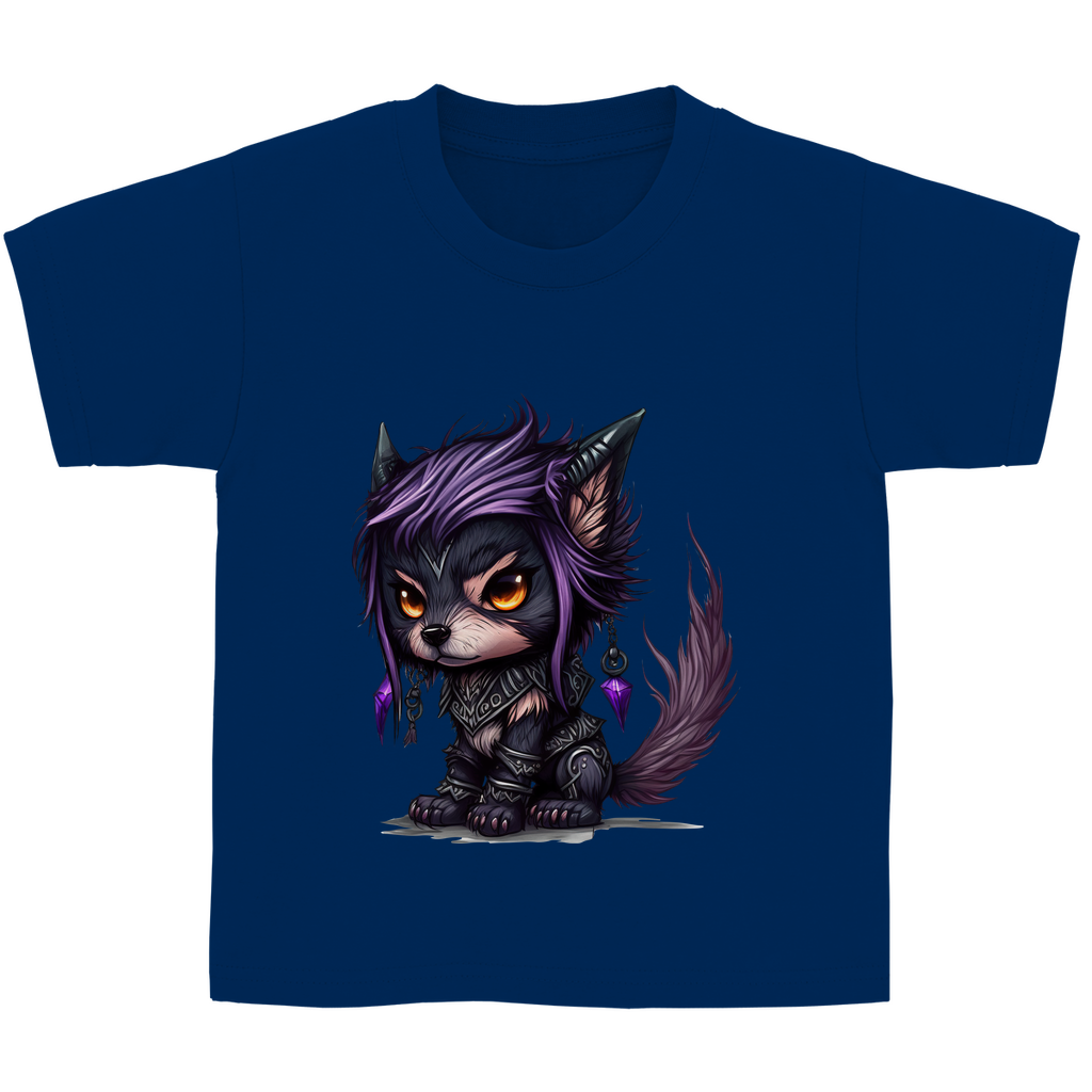 Kinder Basic T-Shirt wolf 01