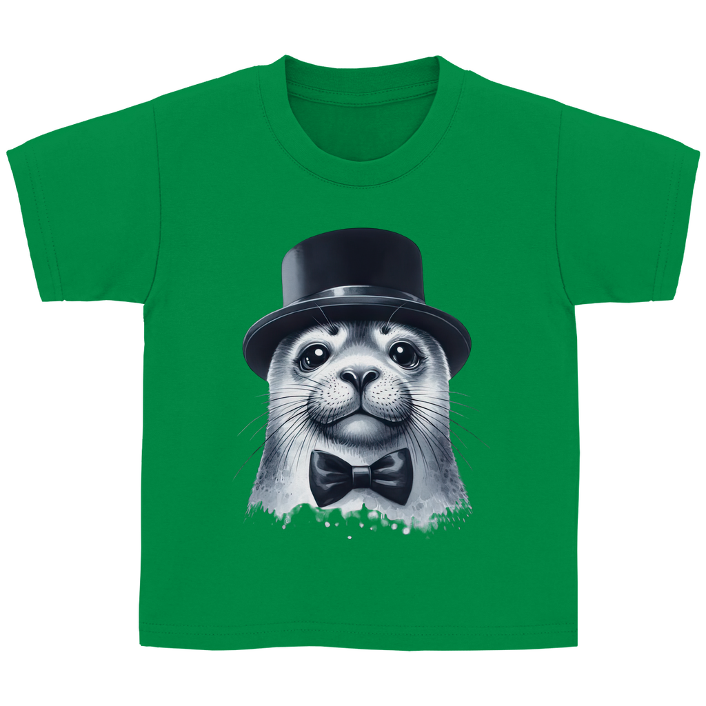 Kinder Basic T-Shirt Seehund-03