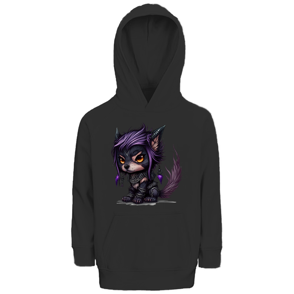 Kinder Premium Bio Hoodie wolf 01