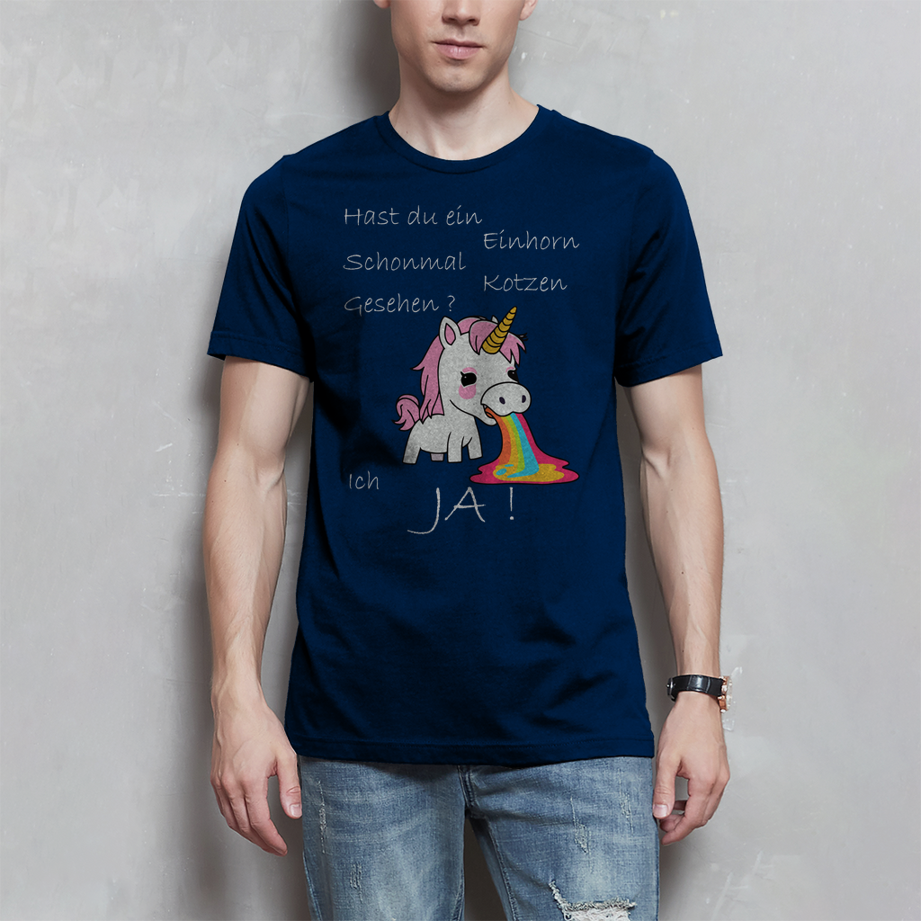 Herren T-Shirt Einhorn-01
