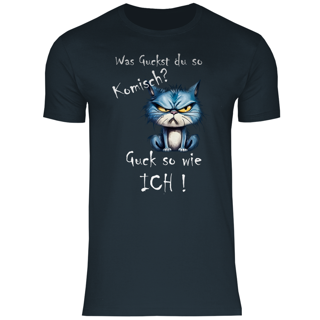 Herren T-Shirt was kuckst du so ?
