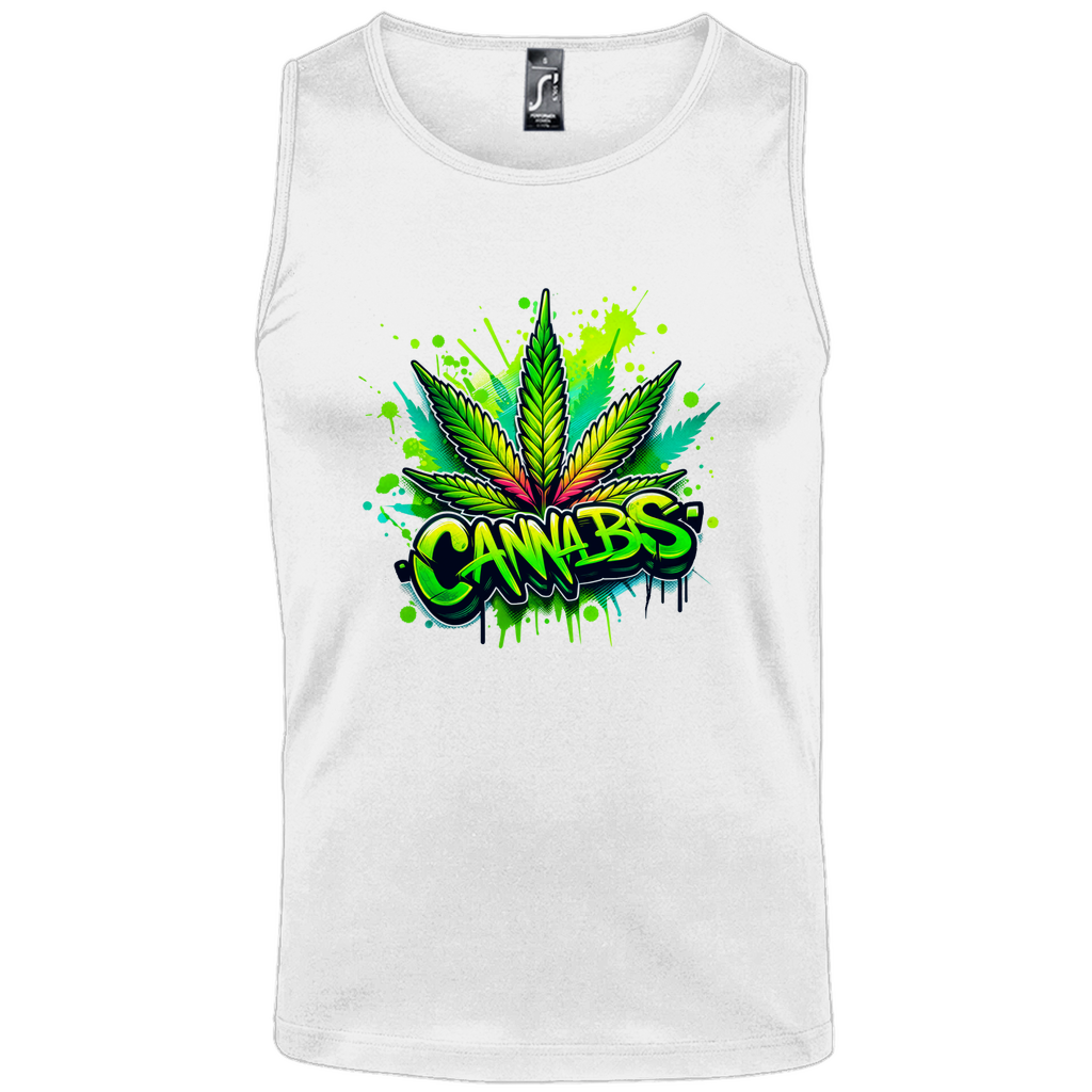 Herren Basic Tank Top Canna-01
