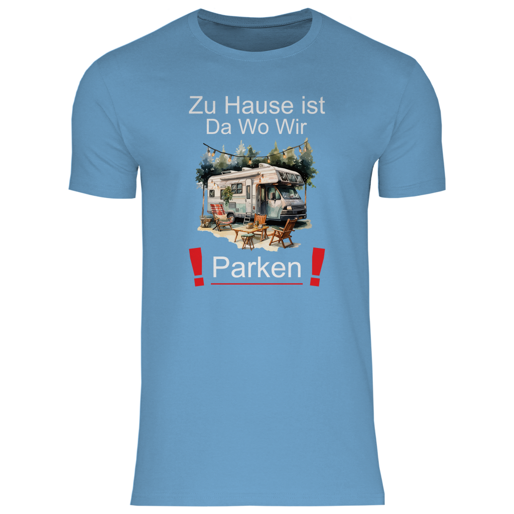 Herren T-Shirt zu hause ist da wo wir parken-02 Camping