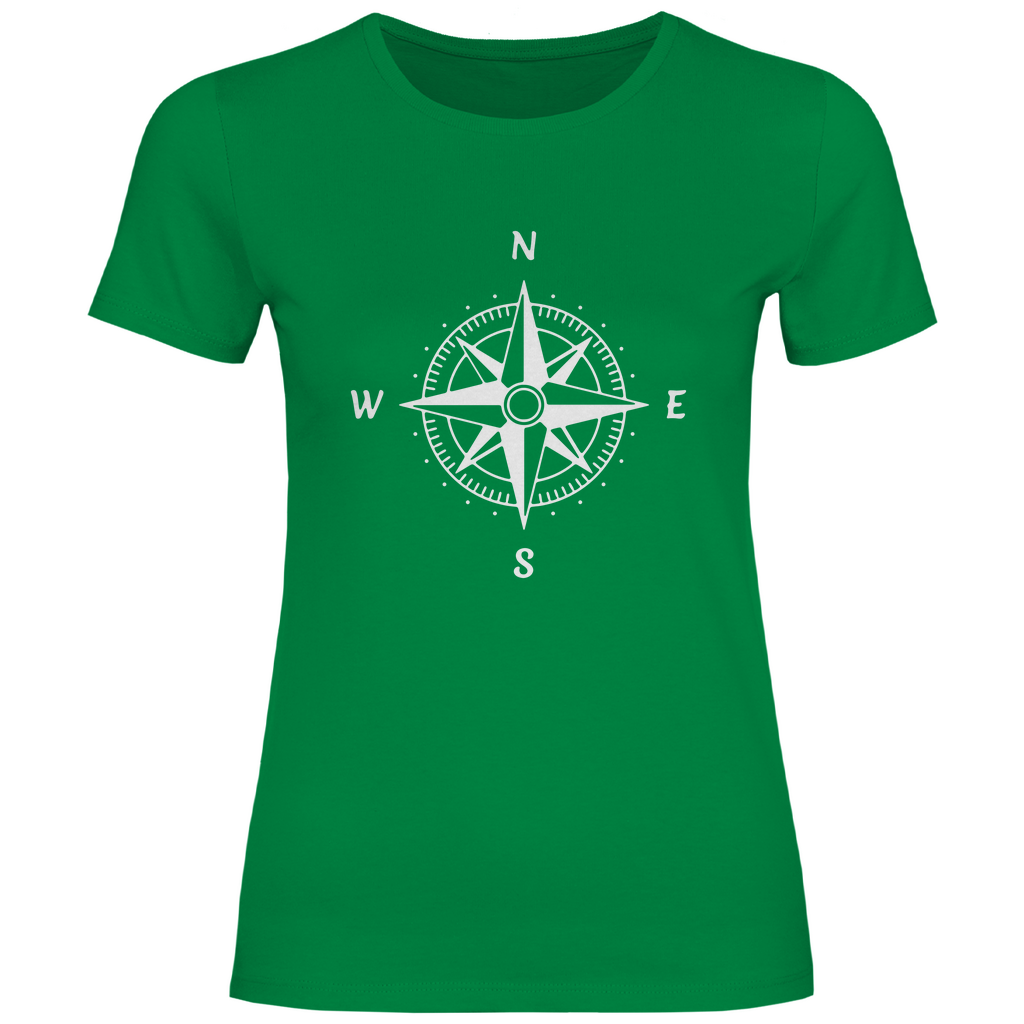 Damen T-Shirt Sailing-kompass-01