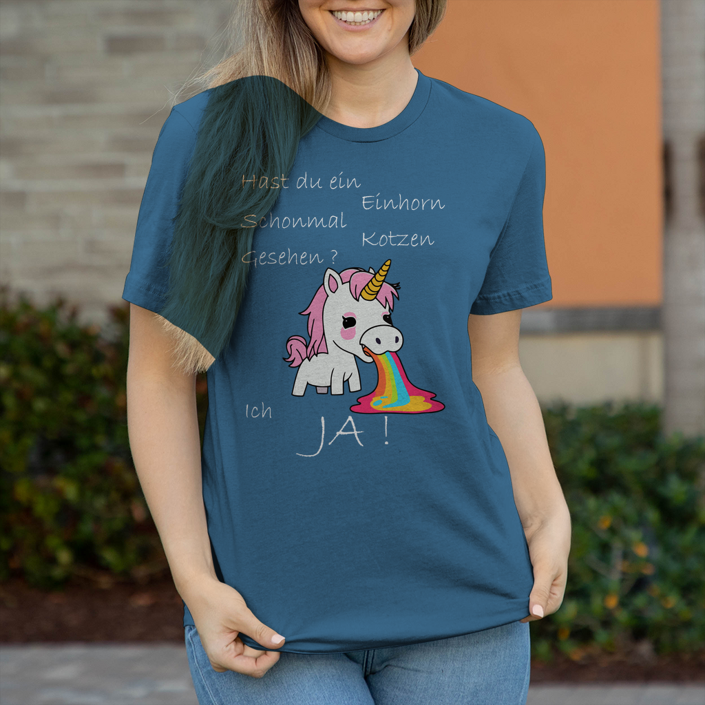 Damen T-Shirt Einhorn-01