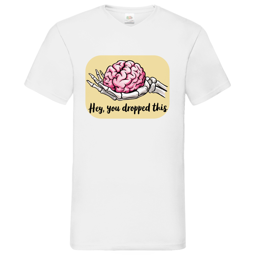 Herren Basic V-Neck T-Shirt spruch020