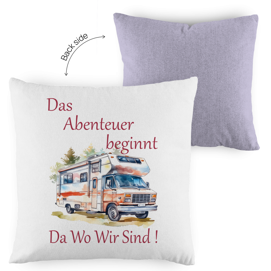 Kopfkissen zweifarbig Das Abenteuer beginnt-01