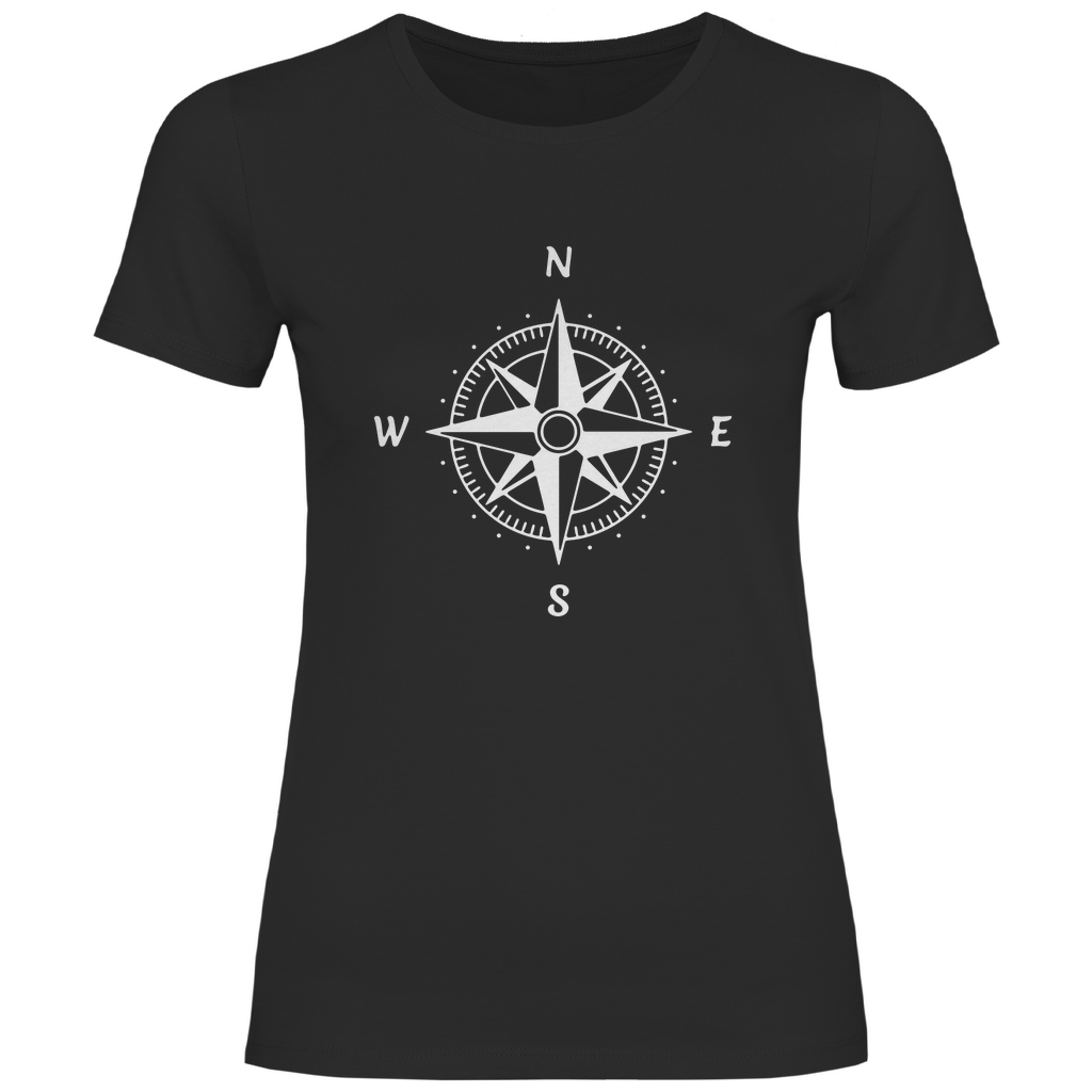 Damen T-Shirt Sailing-kompass-01
