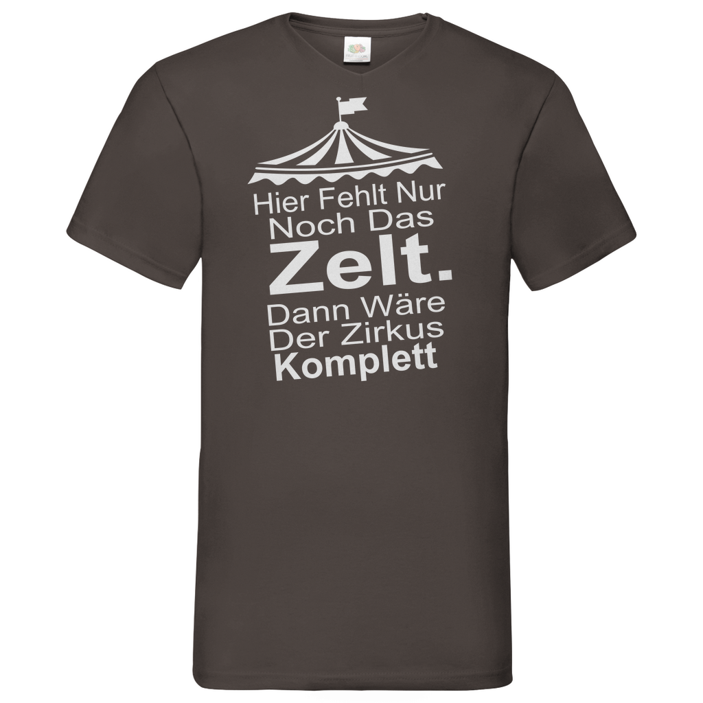 Herren Basic V-Neck T-Shirt hier fehlt nur noch-w