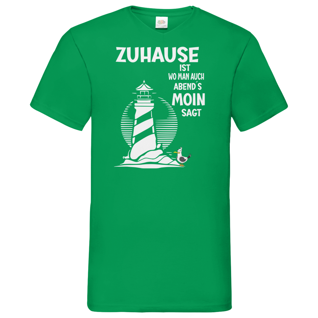 Herren Basic V-Neck T-Shirt spruch011
