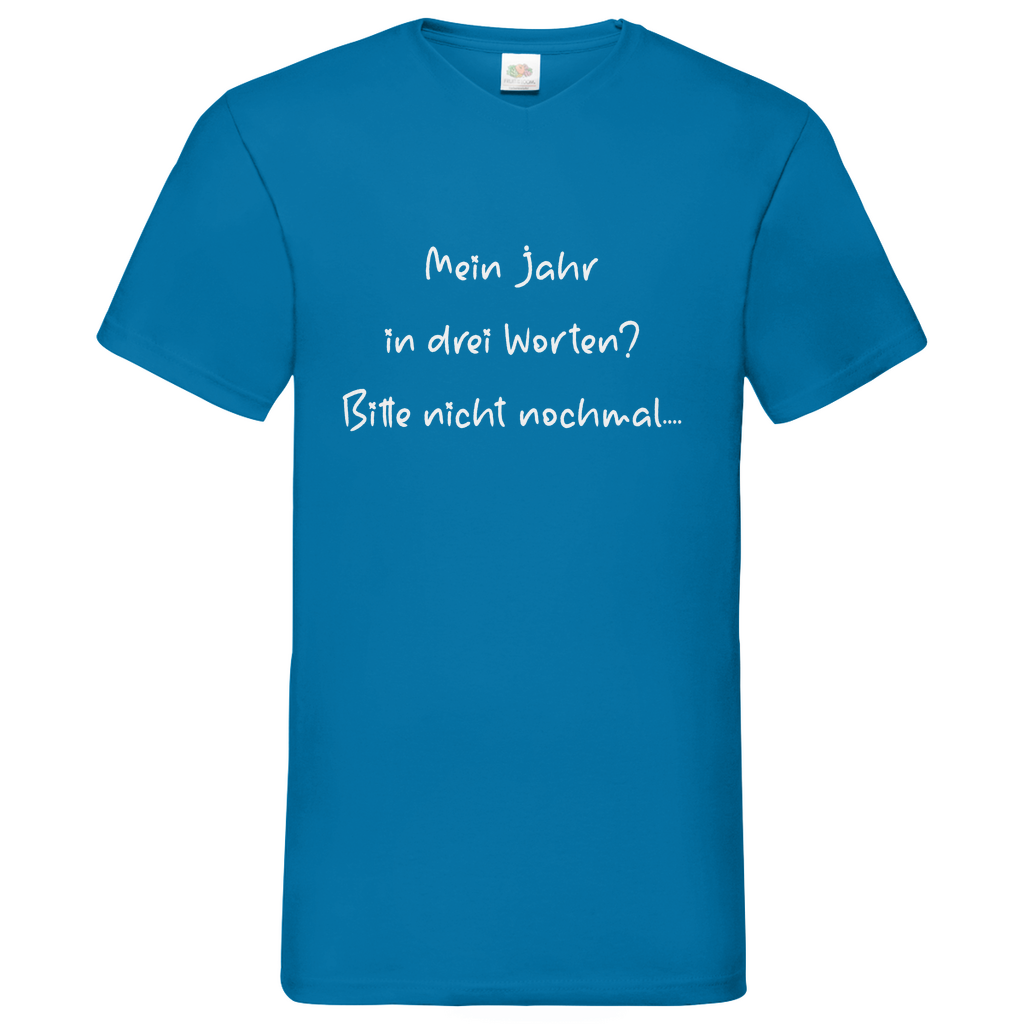 Herren Basic V-Neck T-Shirt spruch017
