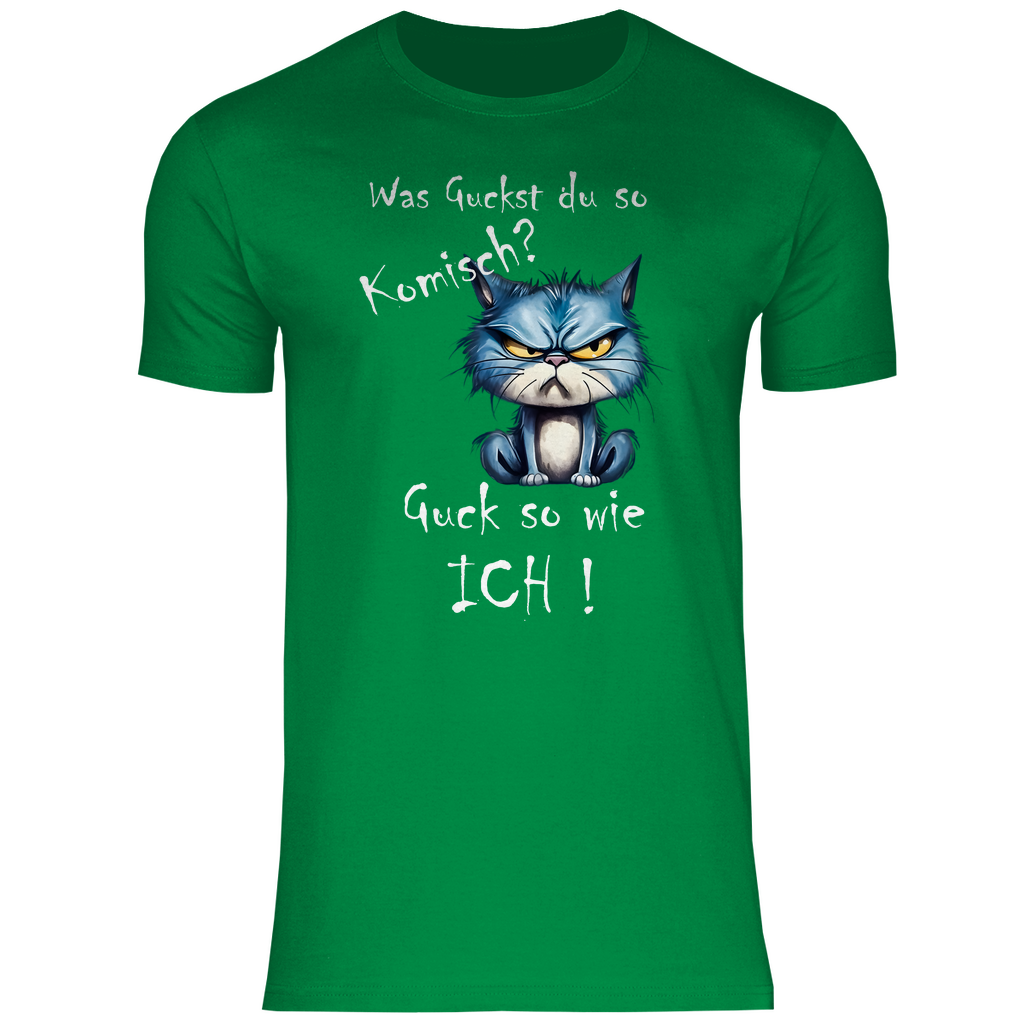 Herren T-Shirt was kuckst du so ?