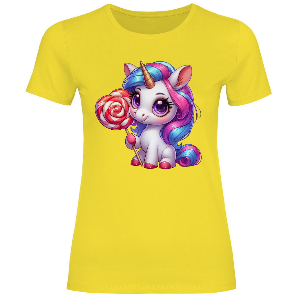 Damen T-Shirt Einhorn-02