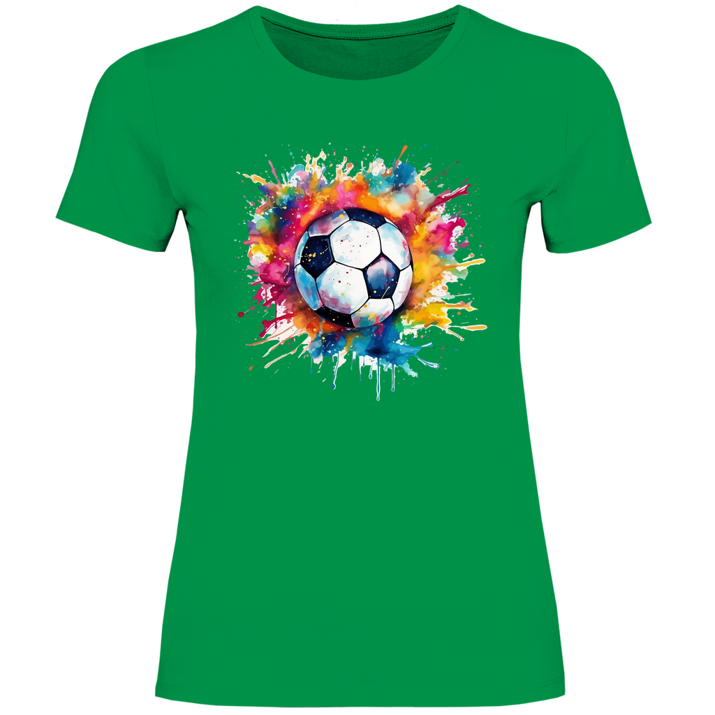 Damen T-Shirt Fußball-01