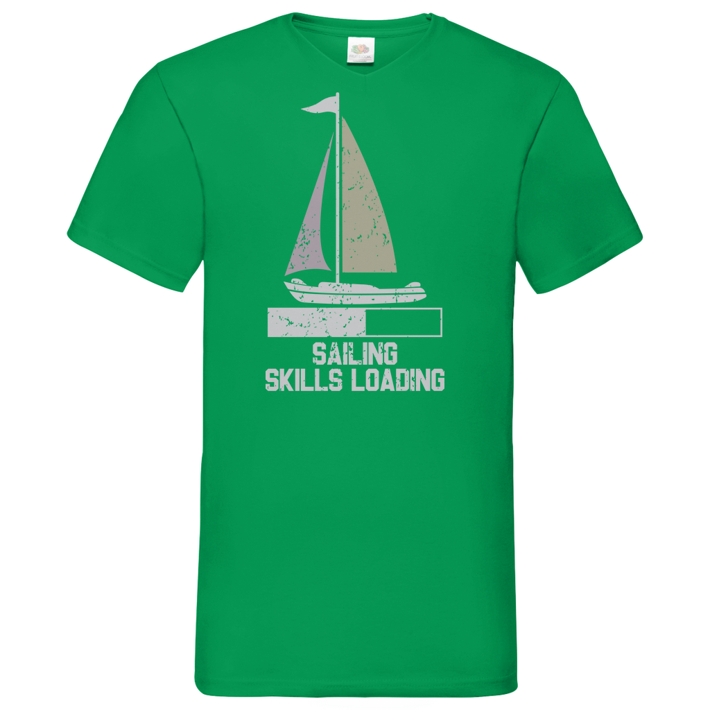 Herren Basic V-Neck T-Shirt Sailing-03