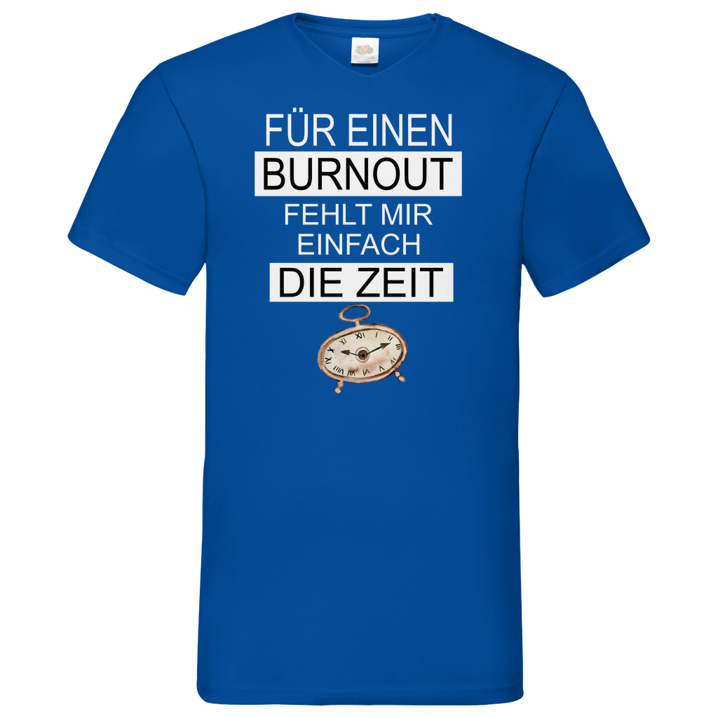 Herren Basic V-Neck T-Shirt für ein burnout-01
