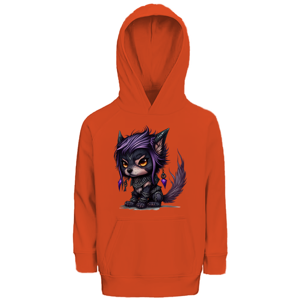 Kinder Premium Bio Hoodie wolf 01