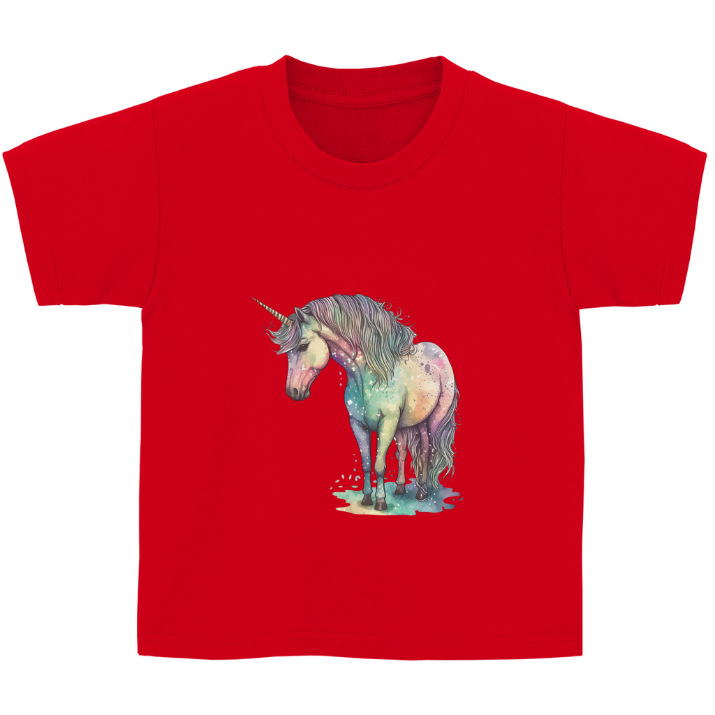 Kinder Basic T-Shirt unicorn-04