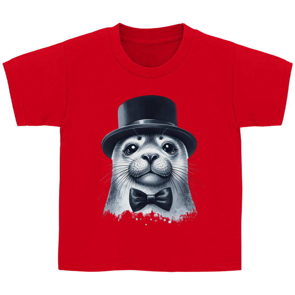Kinder Basic T-Shirt Seehund-03