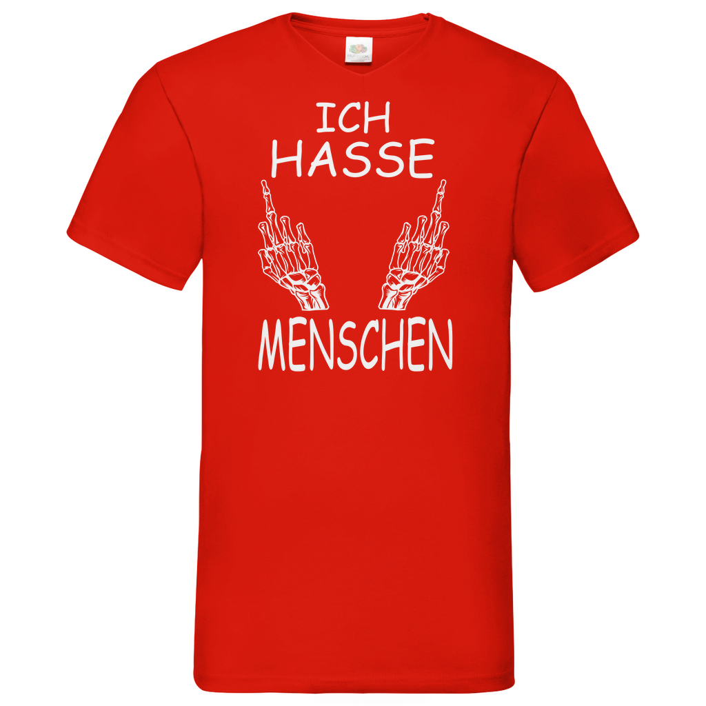 Herren Basic V-Neck T-Shirt spruch030