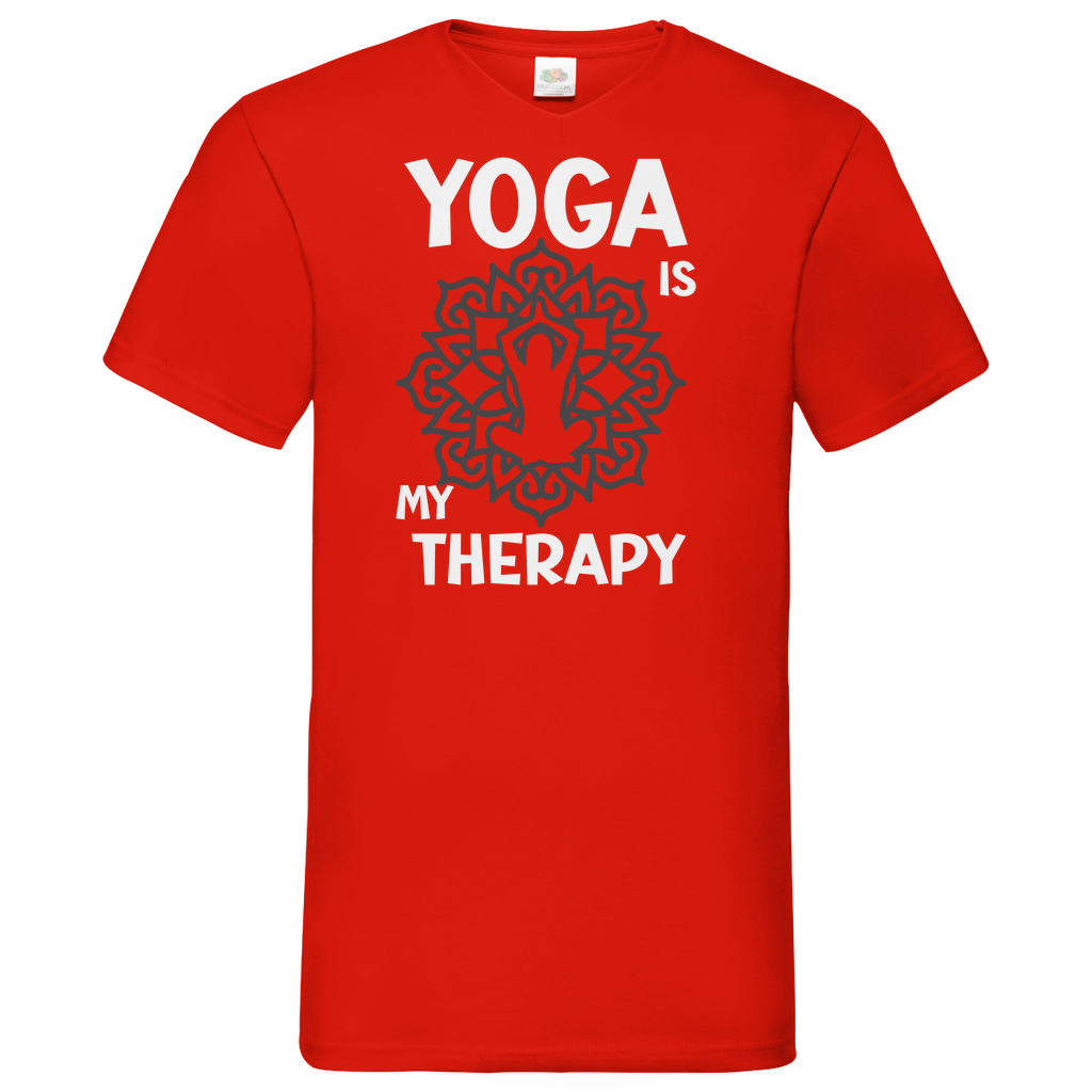 Herren Basic V-Neck T-Shirt YOGA-004