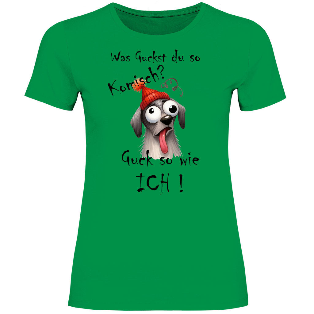 Damen T-Shirt was kuckst du ? 04S