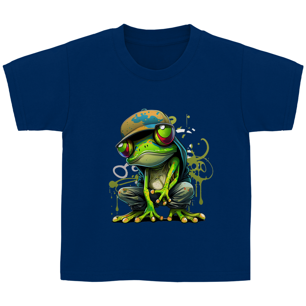 Kinder Basic T-Shirt Frosch-2
