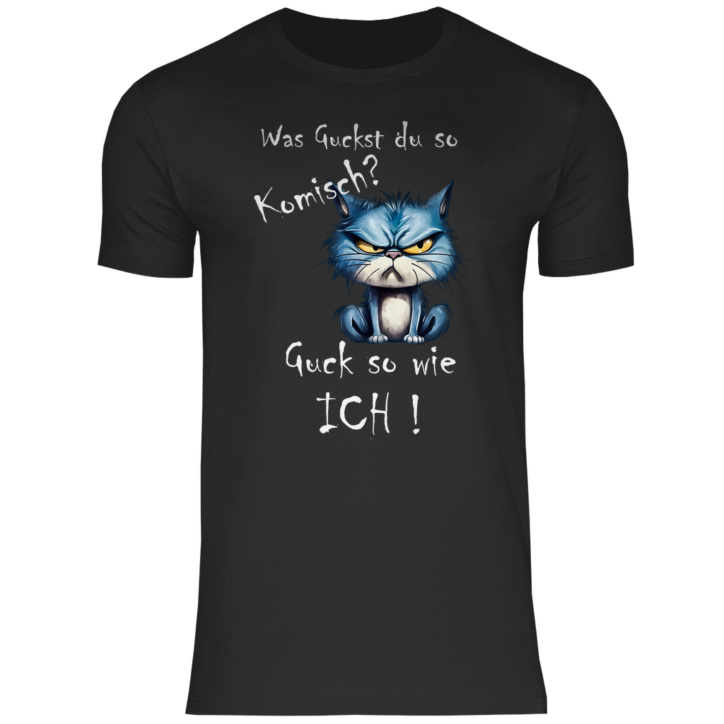 Herren T-Shirt was kuckst du so ?