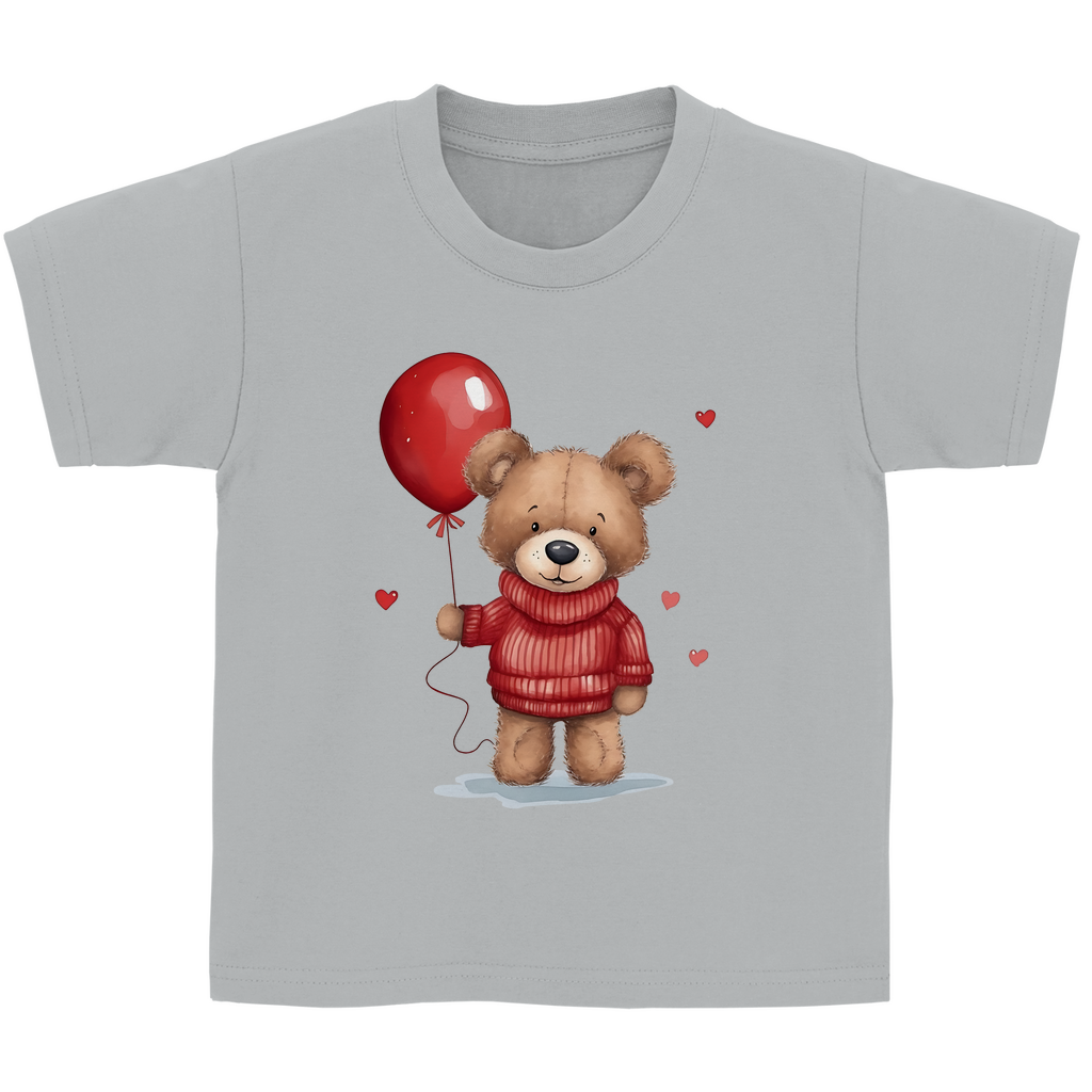 Kinder Basic T-Shirt Teddybär-01
