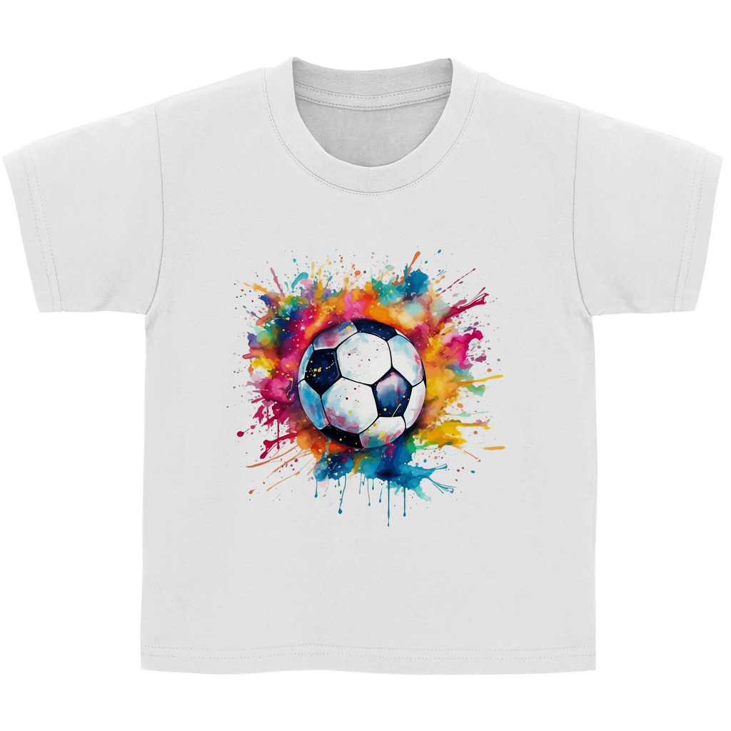 Kinder Basic T-Shirt Fußball-01