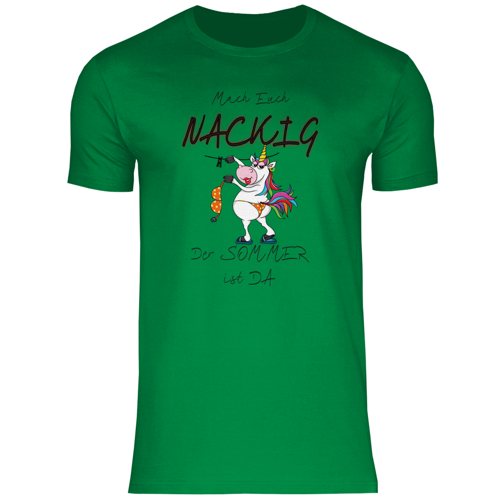 Herren T-Shirt mach euch nackig schwarz
