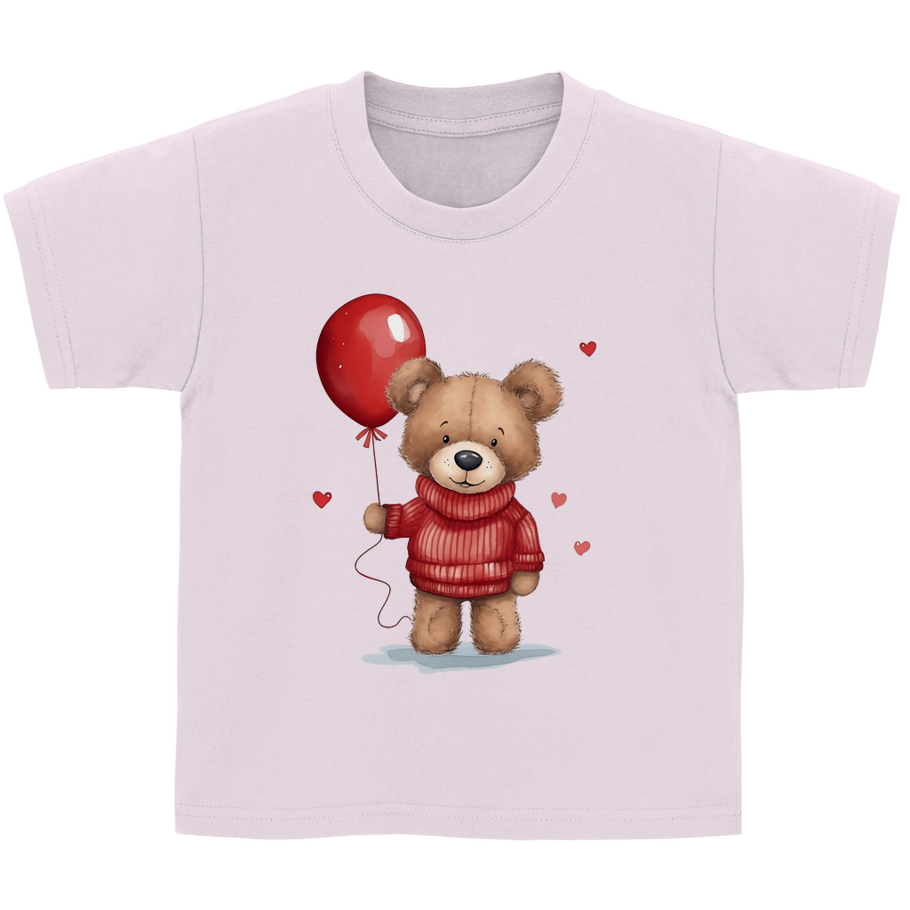 Kinder Basic T-Shirt Teddybär-01