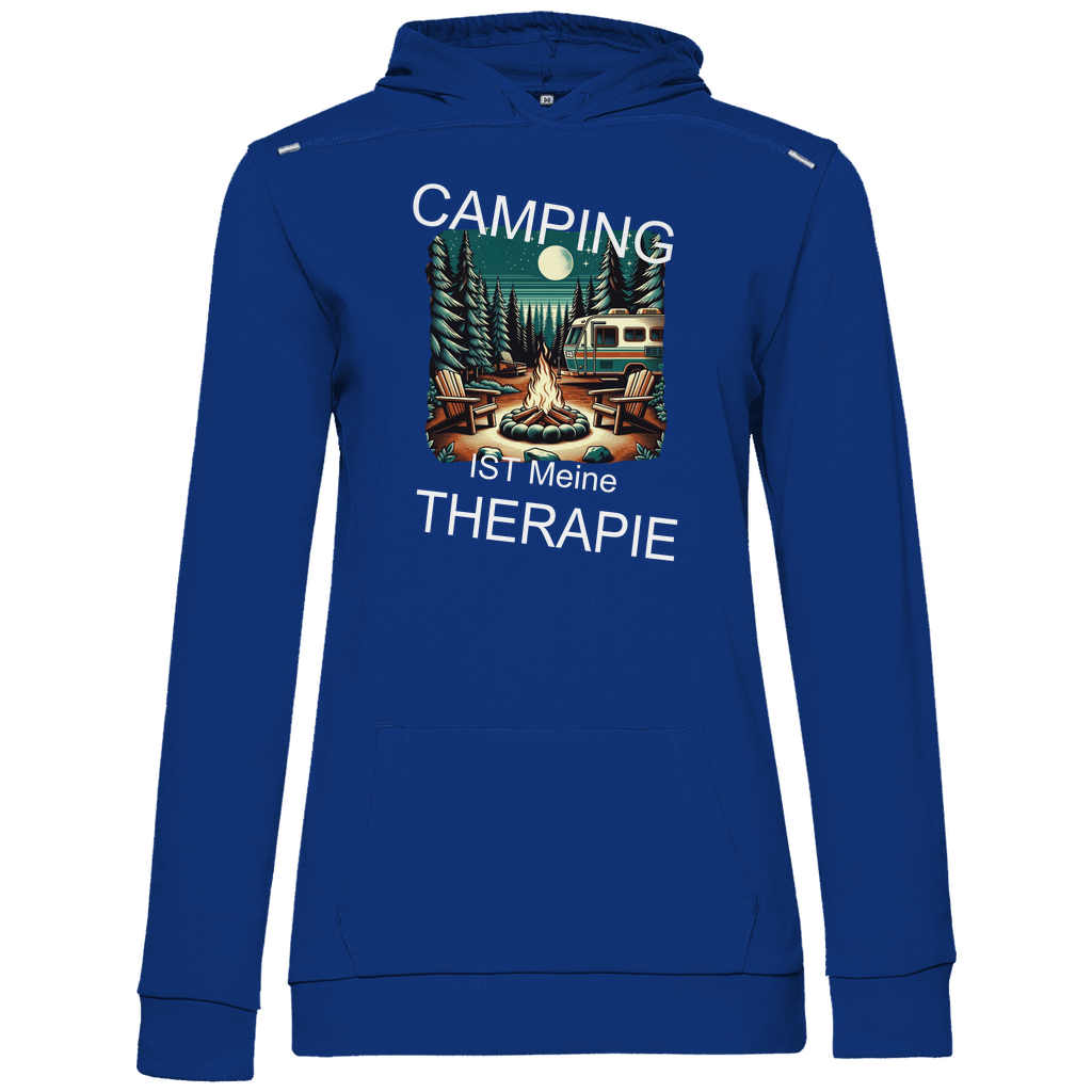 Damen Promo Hoodie Camping-Therapie-01