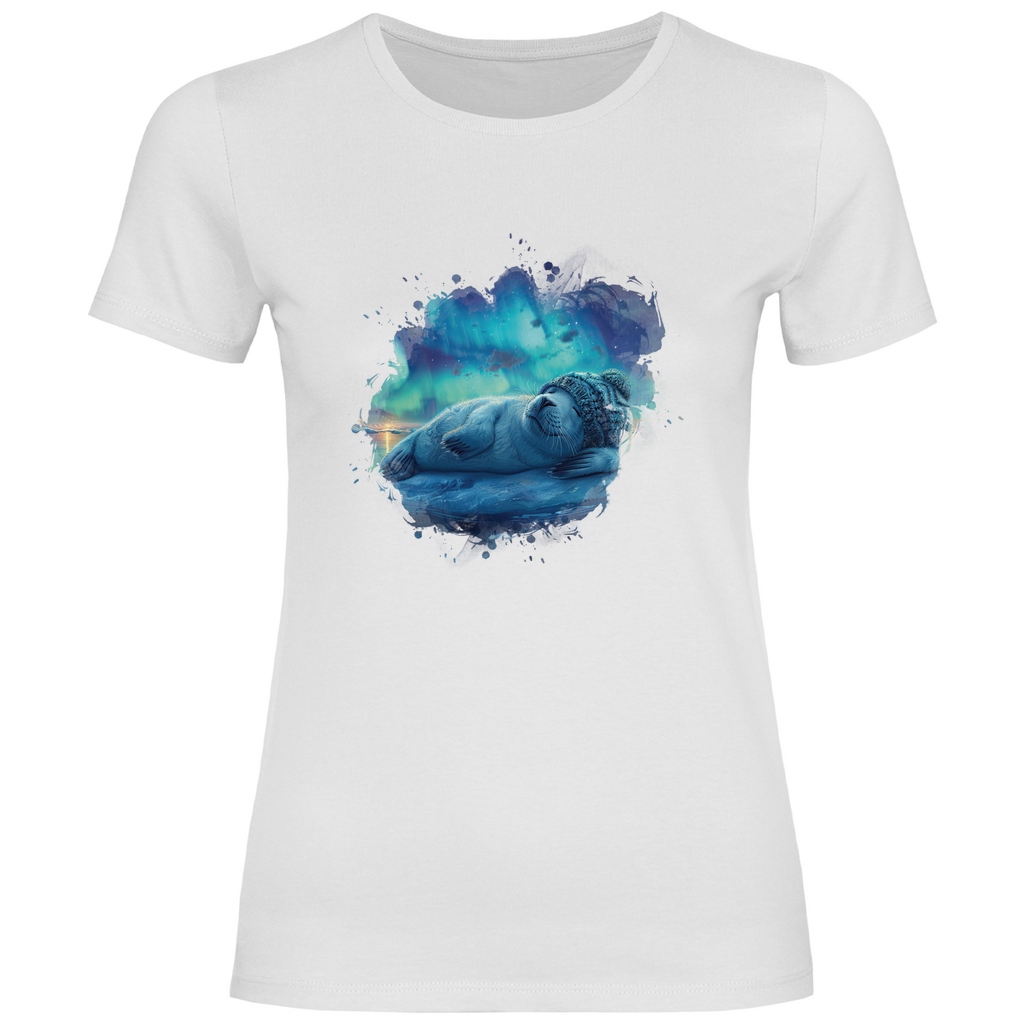 Damen T-Shirt Seehund-01